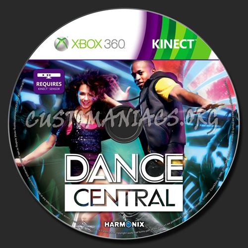 Dance Central dvd label