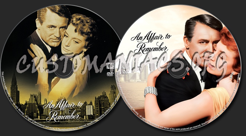 An Affair To Remember dvd label