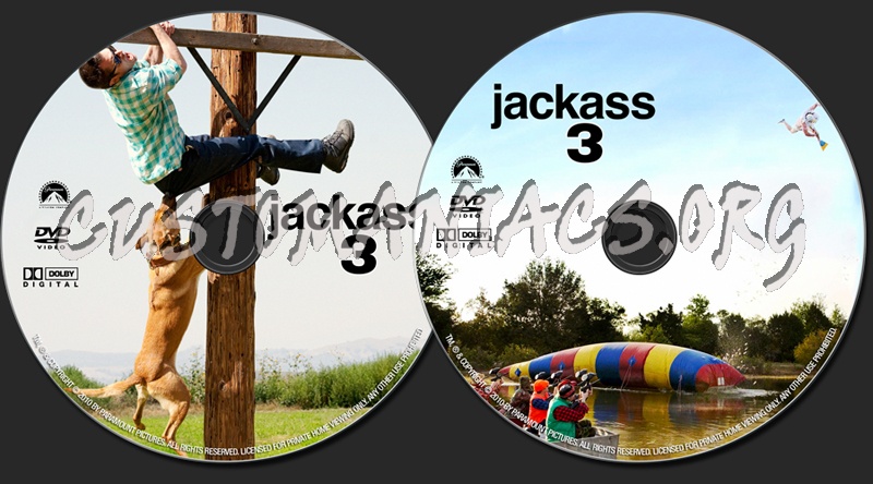 Jackass 3 dvd label