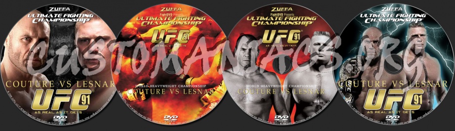 UFC 91 Couture vs Lesnar dvd label