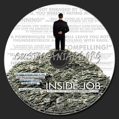 Inside Job dvd label