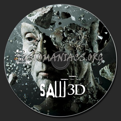 Saw 3d blu-ray label