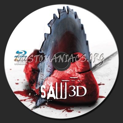 Saw 3d blu-ray label