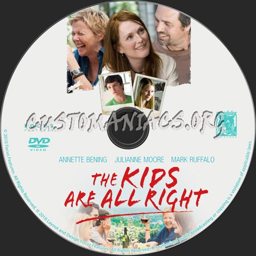 The Kids Are All Right dvd label