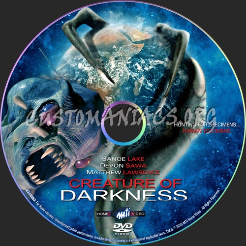 Creature Of Darkness dvd label