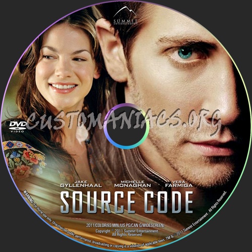 Source Code dvd label