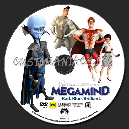 Megamind dvd label