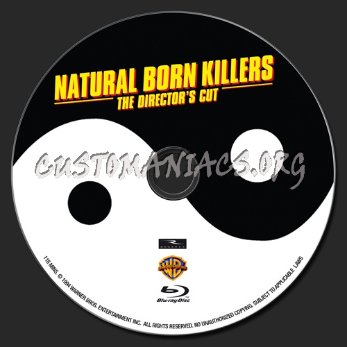 Natural Born Killers blu-ray label