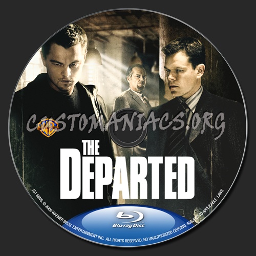 The Departed blu-ray label