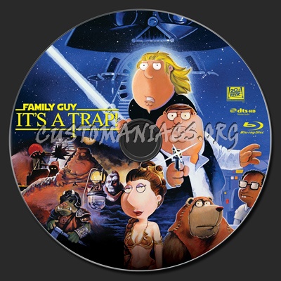 Family Guy Presents: It's a Trap! blu-ray label