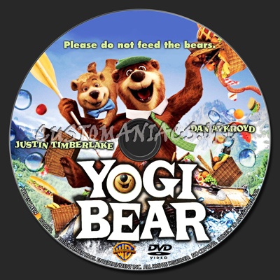 Yogi Bear dvd label