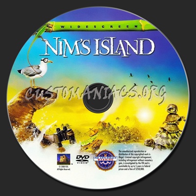 Nim's Island dvd label