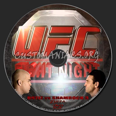 UFC UFN Ortiz vs. Shamrock 3 dvd label