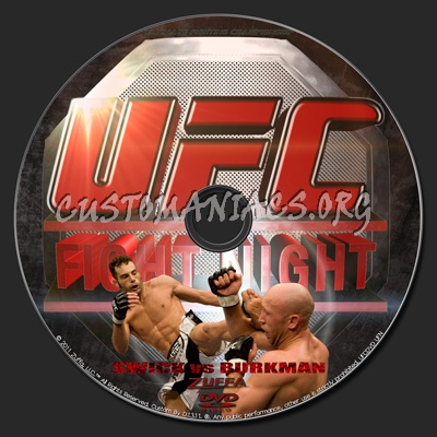 UFC UFN 12 Swick vs. Burkman dvd label