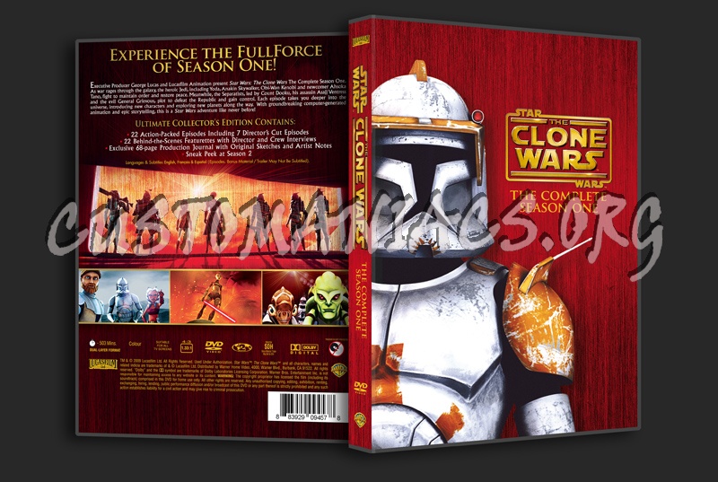 Star Wars The Clone Wars - Season 1 dvd cover