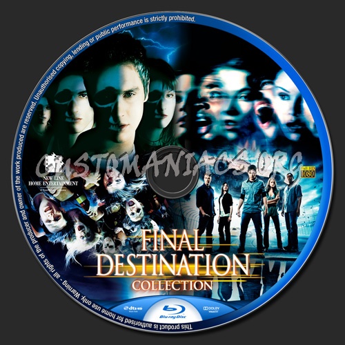 Final Destination Quadrilogy blu-ray label