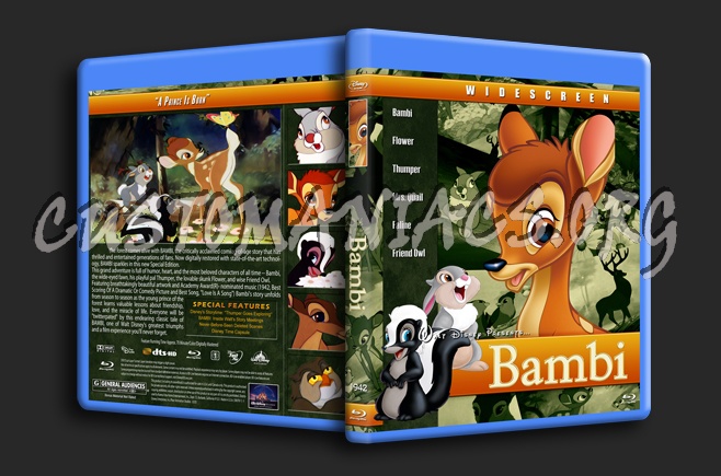 Bambi - 1942 blu-ray cover