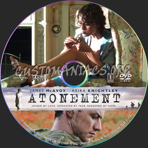 Atonement dvd label