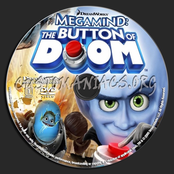 Megamind Button Of Doom dvd label