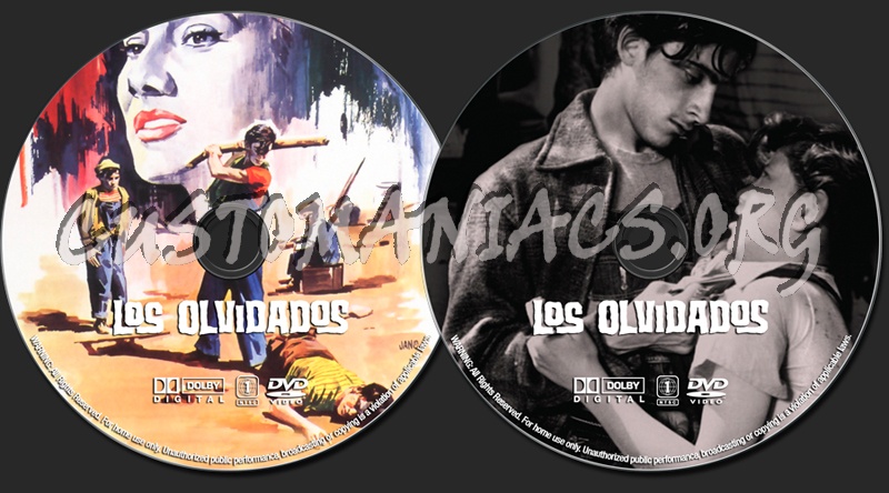 Los Olvidados dvd label