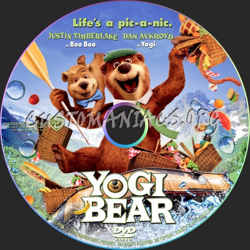 Yogi Bear dvd label