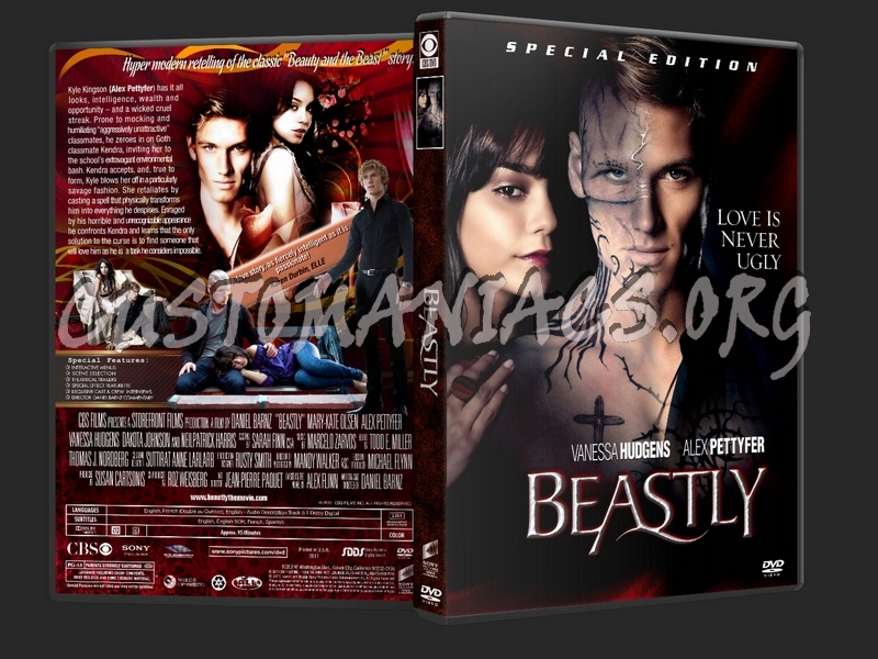 Beastly (2011) dvd cover