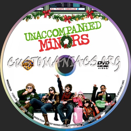 Unaccompanied Minors dvd label