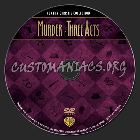 Agatha Christie Collection: Murder in Three Acts dvd label