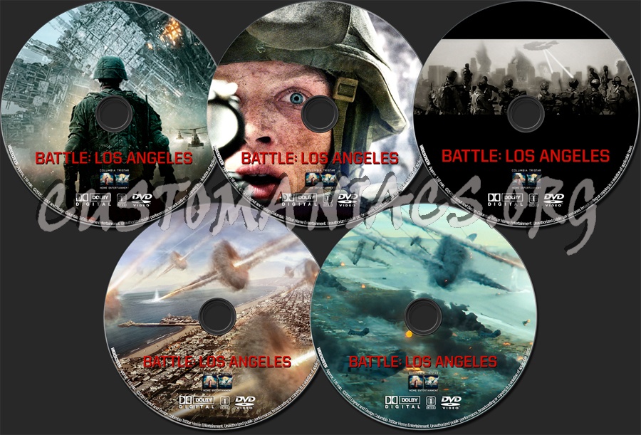 Battle: Los Angeles dvd label