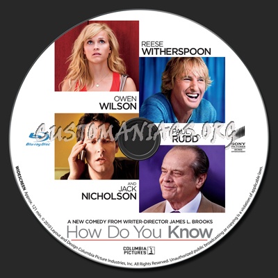 How Do You Know blu-ray label