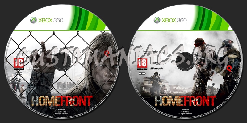 Homefront dvd label