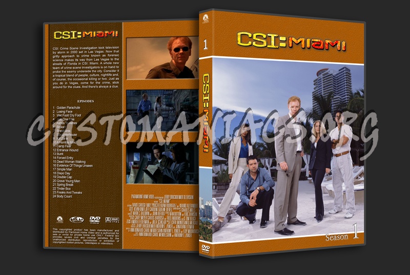 CSI Miami dvd cover