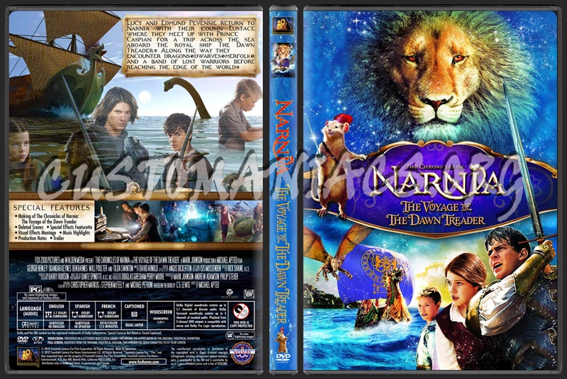 The Chronicles of Narnia The Voyage of the Dawn Treader dvd cover