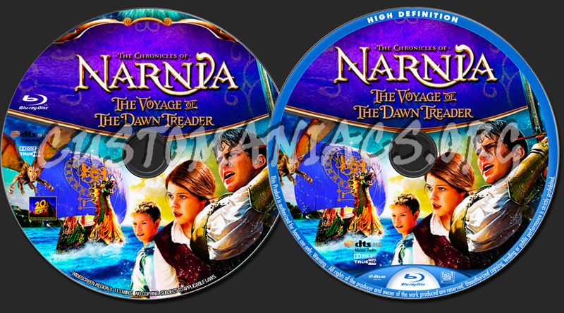 The Chronicles of Narnia: The Voyage of the Dawn Treader blu-ray label