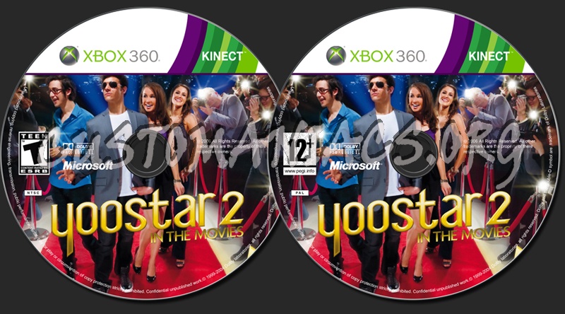 Yoostar 2 In The Movies dvd label