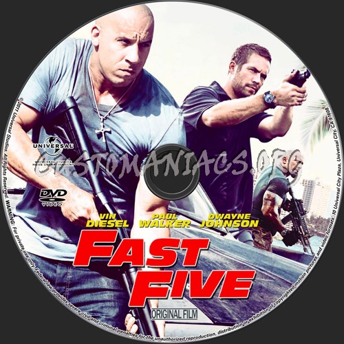 Fast Five dvd label