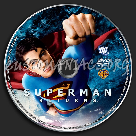 Superman Returns dvd label