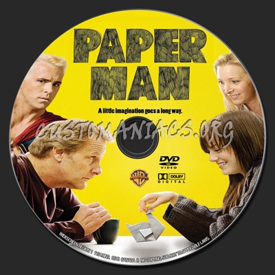 Paper Man dvd label