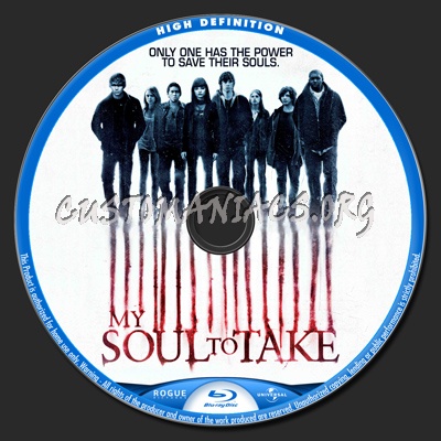 My Soul To Take blu-ray label