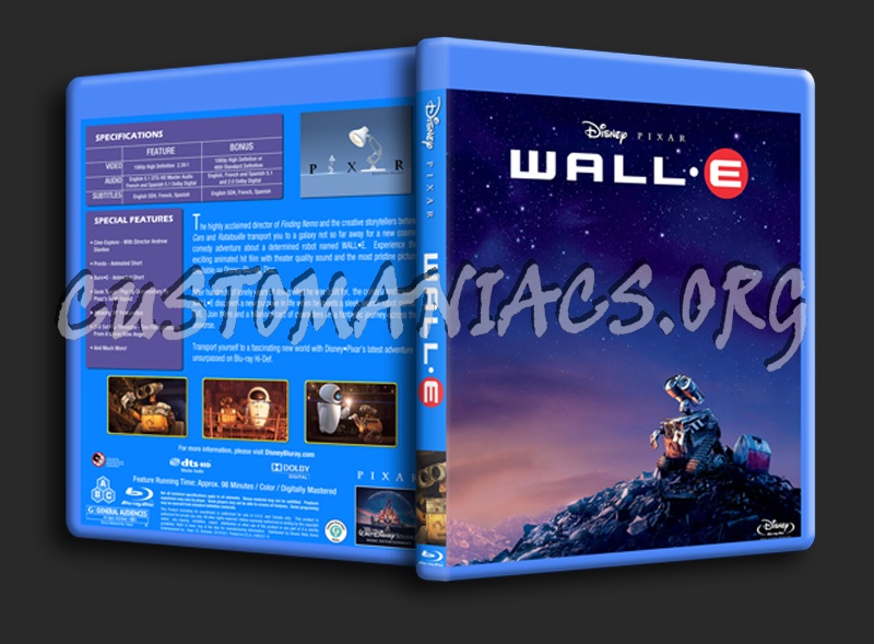 Wall E blu-ray cover