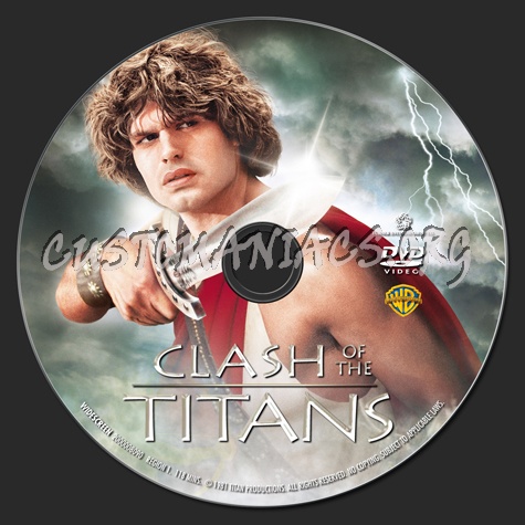 Clash of the Titans dvd label