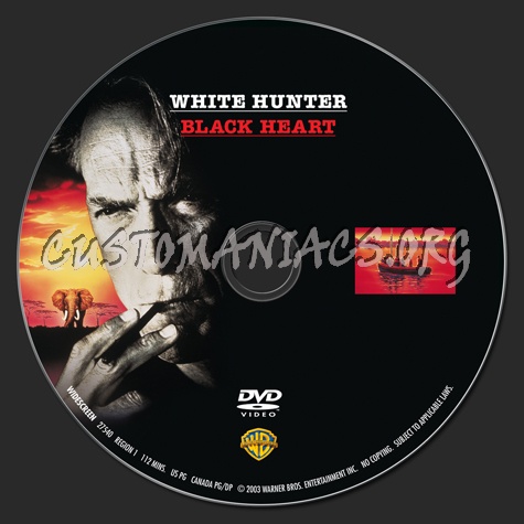 White Hunter Black Heart dvd label