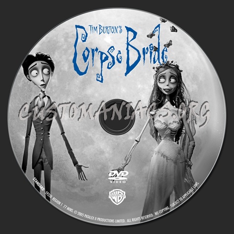 Corpse Bride dvd label