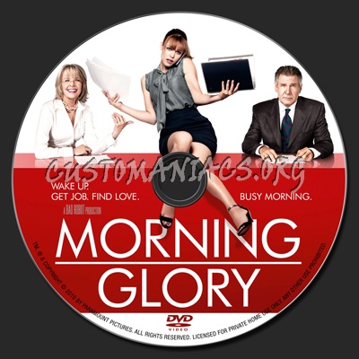 Morning Glory dvd label