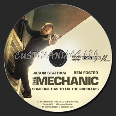 The Mechanic dvd label