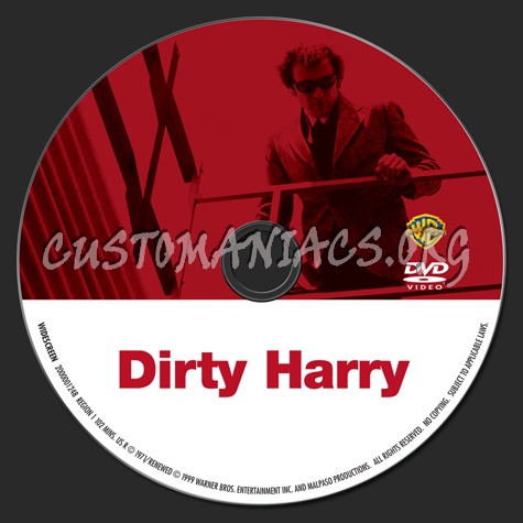 Dirty Harry dvd label