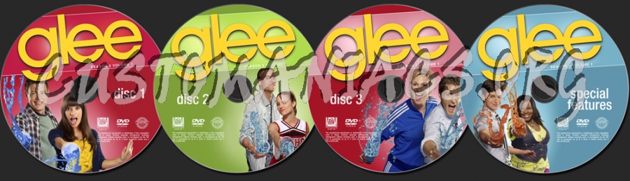 Glee Season 2 Volume 1 dvd label