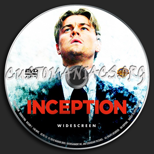 Inception dvd label