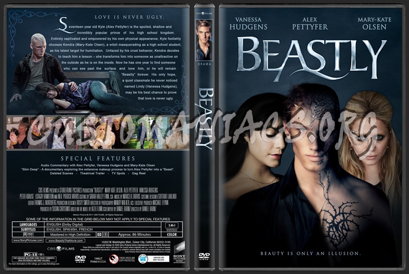 Beastly dvd cover