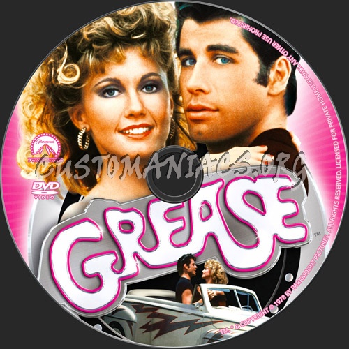 Grease dvd label